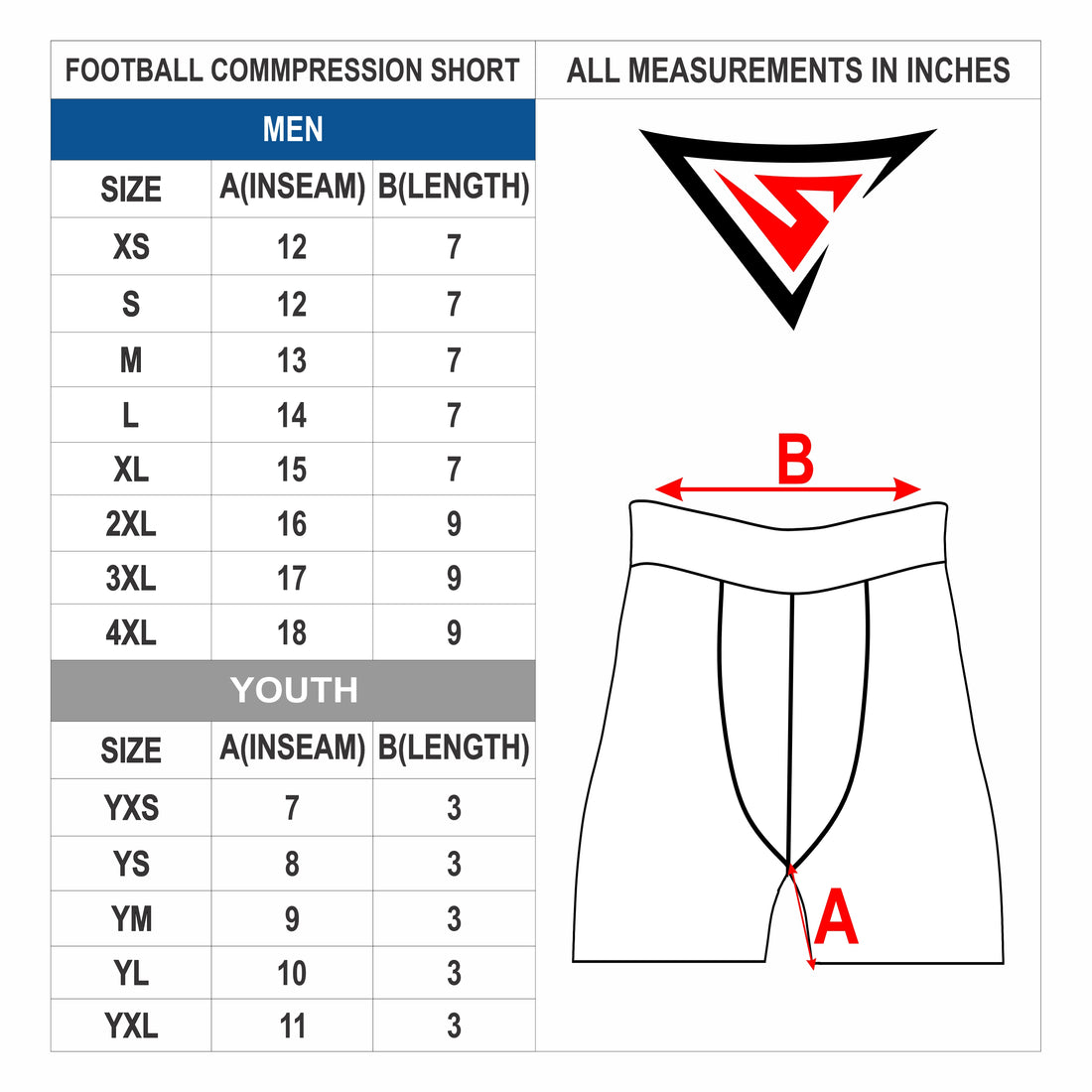 Custom Black white Authentic Compression Short