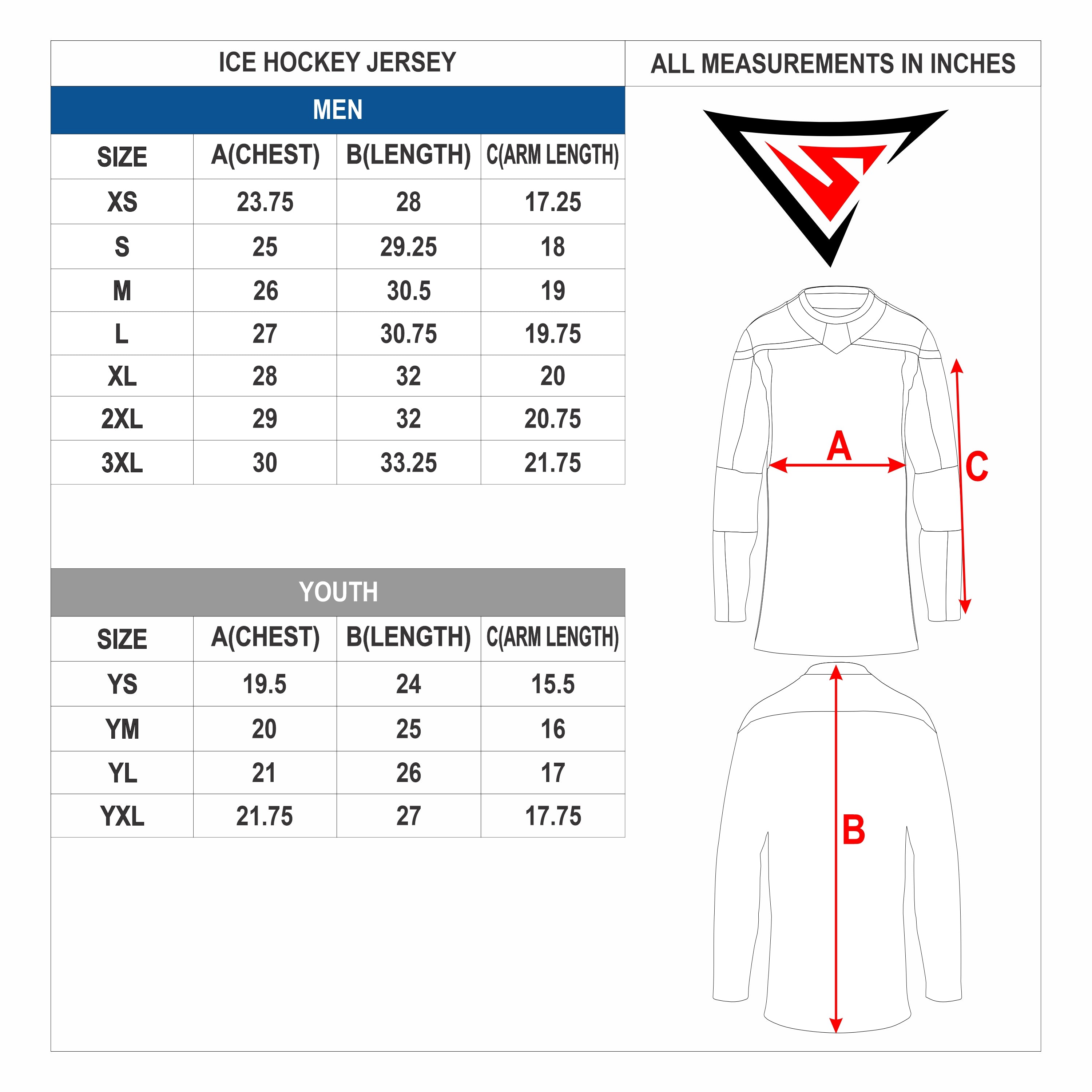 custom V-NECK Hockey Jerseys