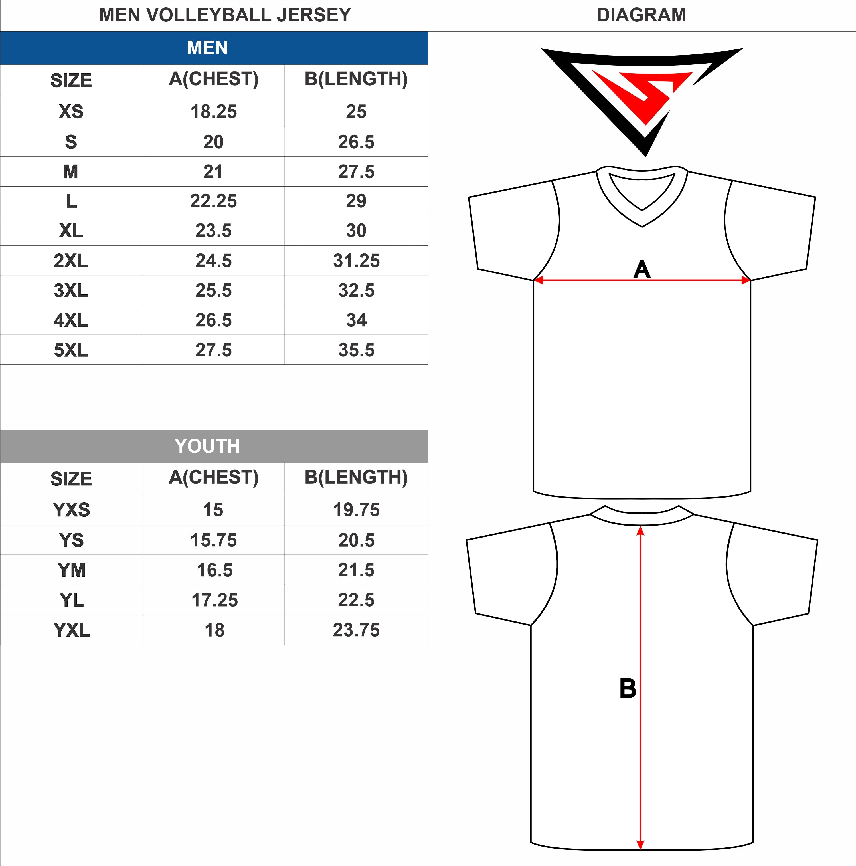 Custom Crew Neck Volleyball Jerseys