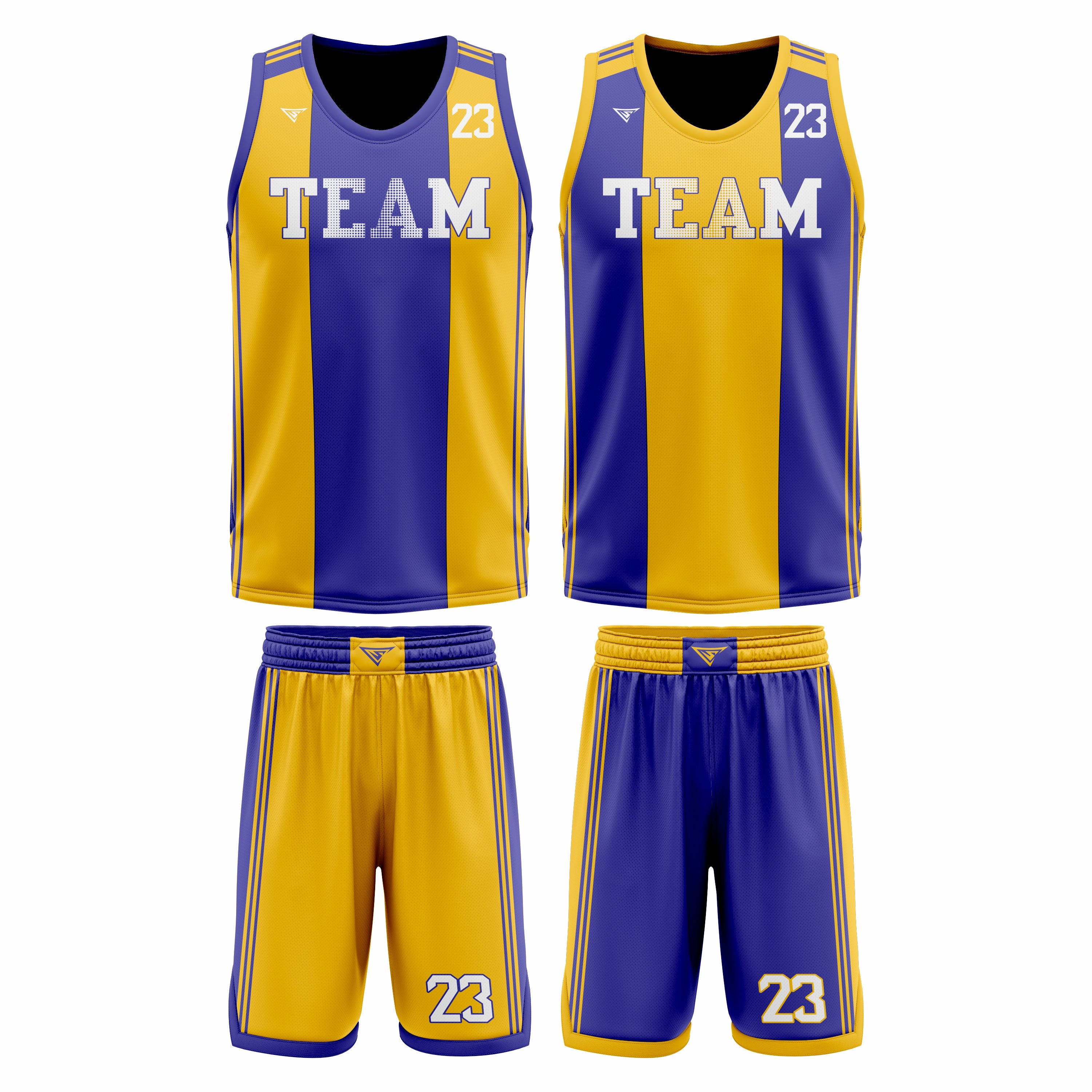 Custom Reversible Basketball Uniforms