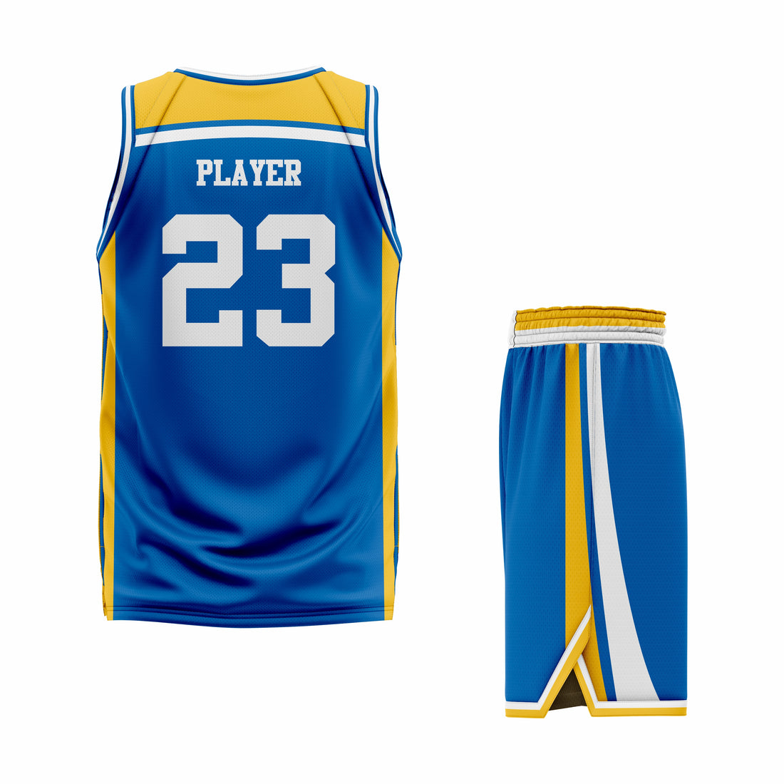 Custom white Blue- Blue white Reversible Double Side Sublimation Basketball Uniform
