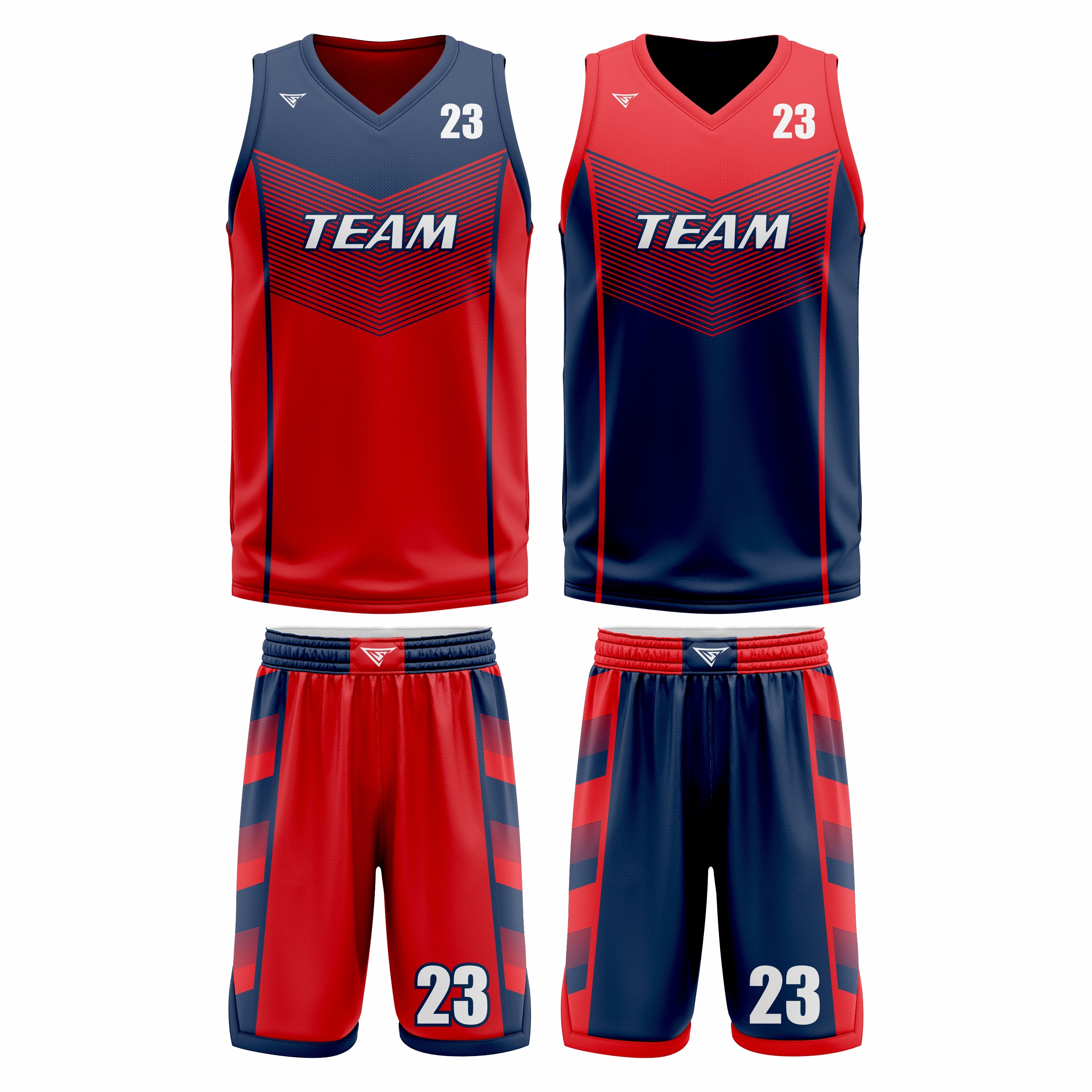 Custom Reversible Basketball Uniforms