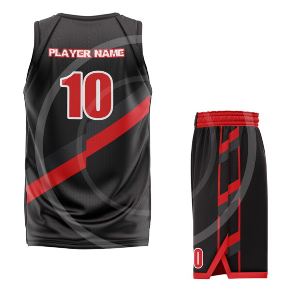 black basketball jersey - b